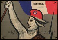 9j396 LA MARSEILLAISE Polish 23x33 '56 Jean Renoir, French Revolution, Stachurski art!