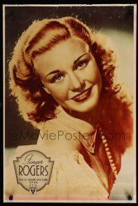 9j026 GINGER ROGERS 20x29 personality poster '30s wonderful smiling portrait of the beautiful star!