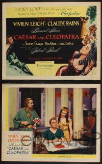 9j209 CAESAR & CLEOPATRA 8 LCs '46 sexy Egyptian Vivien Leigh, Claude Rains, Stewart Granger