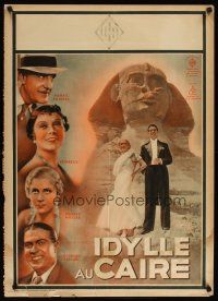 9k261 IDYLLE AU CAIRE pre-war Belgian '33 great image of top cast in front of Sphinx in Egypt!