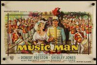 9k276 MUSIC MAN Belgian '62 Robert Preston, Shirley Jones, classic musical, different art!
