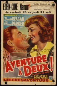 9k311 VOICE OF THE TURTLE Belgian '48 great art of smiling Ronald Reagan & Eleanor Parker!