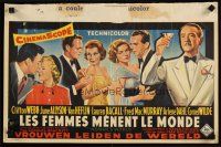 9k315 WOMAN'S WORLD Belgian '54 June Allyson, Clifton Webb, Van Heflin, Lauren Bacall, MacMurray!