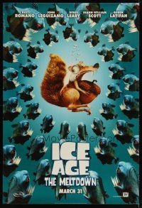 9k033 ICE AGE: THE MELTDOWN style A advance DS Canadian 1sh '06 wacky image of squirrel & piranhas!