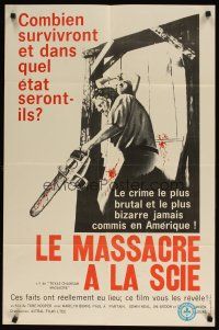 9k032 TEXAS CHAINSAW MASSACRE French Canadian '74 Tobe Hooper cult classic slasher horror!