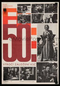 9k326 50TH ANNIVERSARY OF CZECH & SLOVAK CINEMA Czech 11x16 '89 images of famous scenes!