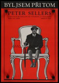 9k330 BEING THERE Czech 11x16 '80 Peter Sellers as Chauncey Gardiner seated in chair!