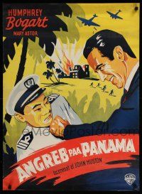 9k752 ACROSS THE PACIFIC Danish '45 Stilling art of Humphrey Bogart punching Japanese officer!