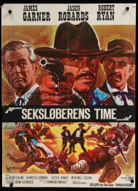 9k792 HOUR OF THE GUN Danish '68 James Garner as Wyatt Earp, John Sturges, was he hero or killer?