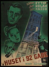 9k793 HOUSE ON 92nd STREET Danish '49 William Eythe, Lloyd Nolan, Signe Hasso, film noir!