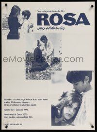 9k795 I LOVE YOU ROSA Danish '72 directed by Moshe Mizrahi, Michael Bat-Adam, Levana Finkelstein!