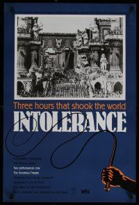 9k094 INTOLERANCE English double crown R88 D.W. Griffith, 3 hours that shook the world, different!