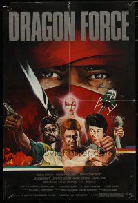 9k006 POWERFORCE Hong Kong '82 Dragon Force, cool kung fu artwork of Bruce Baron & Bruce Li!!