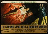 9k437 BLADE OF THE RIPPER Italian photobusta '71 full-length images of sexiest Edwige Fenech!