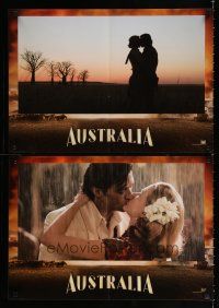 9k445 AUSTRALIA set of 3 Italian photobustas '08 Baz Luhrmann, Hugh Jackman & Nicole Kidman!