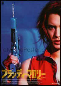 9k136 BLOODY MALLORY Japanese '02 image of sexy Olivia Bonamy in title role w/gun!