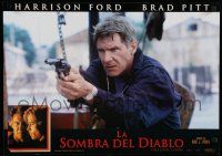 9k127 DEVIL'S OWN set of 4 Spanish '97 close ups of Harrison Ford & Brad Pitt!