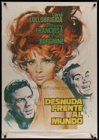 9k105 GO NAKED IN THE WORLD Spanish '61 super sexy Gina Lollobrigida, Franciosa, Borgnine!