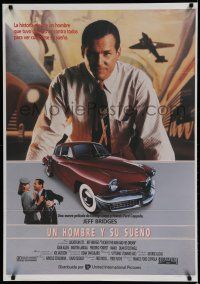 9k121 TUCKER: THE MAN & HIS DREAM Spanish '88 Francis Ford Coppola, c/u of Jeff Bridges!