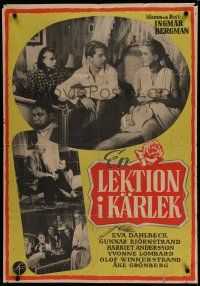 9k024 LESSON IN LOVE Swedish '54 Ingmar Bergman's En Lektion i karlek, comedy for grown-ups!