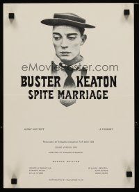 9k058 SPITE MARRIAGE Swiss R74 great image of stone-faced Buster Keaton!