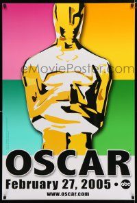 9m018 77th ANNUAL ACADEMY AWARDS 1sh '05 Brett Davidson artwork of the Oscar!