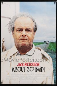 9m020 ABOUT SCHMIDT DS 1sh '02 Alexander Payne directed, great Jack Nicholson image!