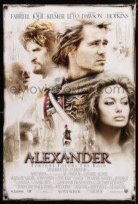 9m032 ALEXANDER advance DS 1sh '04 directed by Oliver Stone, Colin Farrell & pretty Angelina Jolie!