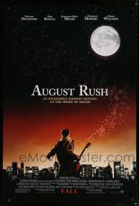 9m070 AUGUST RUSH advance DS 1sh '07 an incredible journey moving at the speed of sound!