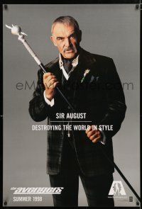 9m076 AVENGERS teaser 1sh '98 Sean Connery as Sir August, destroying the world in style!