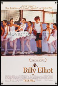 9m118 BILLY ELLIOT advance DS 1sh '00 Jamie Bell, Julie Walters, the boy just wants to dance!
