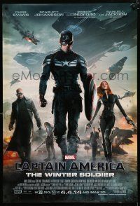 9m172 CAPTAIN AMERICA: THE WINTER SOLDIER advance DS 1sh '14 Chris Evans, sexy Scarlett Johansson!