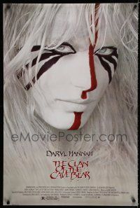9m001 CLAN OF THE CAVE BEAR 1sh '86 fantastic image of Daryl Hannah in tribal make up!