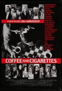 9m191 COFFEE & CIGARETTES 1sh '03 Jim Jarmusch, Bill Murray, Roberto Benigni, Iggy Pop, Tom Waits!