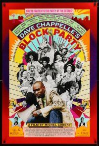 9m222 DAVE CHAPPELLE'S BLOCK PARTY 1sh '05 Kanye West, Mos Def, Talib Kweli!