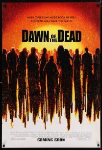 9m223 DAWN OF THE DEAD advance DS 1sh '04 Sarah Polley, Ving Rhames, Jake Weber, remake!