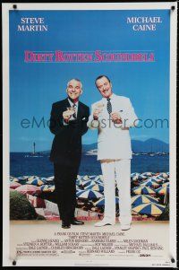 9m234 DIRTY ROTTEN SCOUNDRELS 1sh '88 wacky Steve Martin & Michael Caine, directed by Frank Oz!