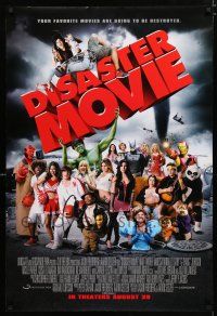 9m236 DISASTER MOVIE advance DS 1sh '08 your favorite movies are going to be destroyed!