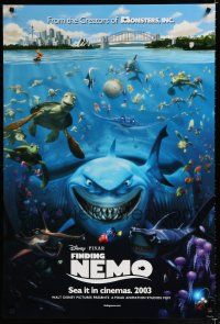 9m296 FINDING NEMO advance DS 1sh '03 best Disney & Pixar animated fish movie!