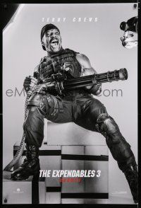 9m275 EXPENDABLES 3 teaser DS 1sh '14 laughing Terry Crews w/minigun!