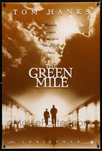 9m351 GREEN MILE teaser DS 1sh '99 Tom Hanks, Michael Clarke Duncan, Stephen King fantasy!