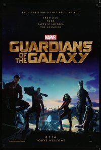 9m354 GUARDIANS OF THE GALAXY teaser DS 1sh '14 Zoe Saldana, Marvel Comics sci-fi!
