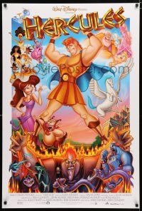 9m374 HERCULES DS 1sh '97 Walt Disney Ancient Greece fantasy cartoon, cool cast image!