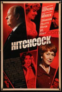 9m375 HITCHCOCK DS 1sh '12 Anthony Hopkins in title role, Helen Mirren, Scarlett Johansson!