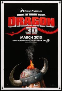 9m384 HOW TO TRAIN YOUR DRAGON teaser DS 1sh '10 DeBlois & Sanders CGI animation!