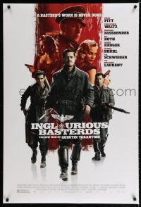 9m412 INGLOURIOUS BASTERDS DS 1sh '09 Quentin Tarantino, Brad Pitt, Christoph Waltz, cool image!