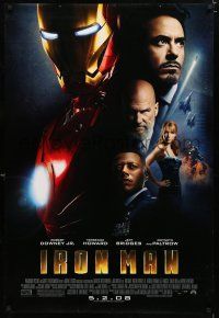9m422 IRON MAN advance DS 1sh '08 Robert Downey Jr. is Iron Man, Gwyneth Paltrow!