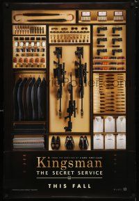 9m441 KINGSMAN: THE SECRET SERVICE style A teaser DS 1sh '14 Mark Hamill, Samuel L. Jackson, Firth!