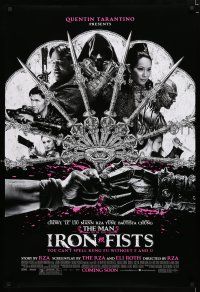 9m492 MAN WITH THE IRON FISTS advance DS 1sh '12 Russell Crowe, sexy Lucy Liu, RZA in title role!