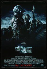 9m600 PLANET OF THE APES style B int'l DS 1sh '01 Tim Burton, close-up image of huge ape army!